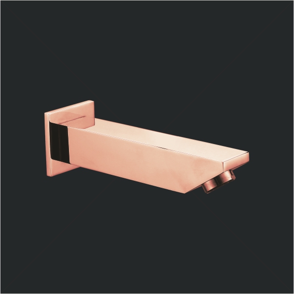 Rose Gold Brass Plain Spout – Aquant India